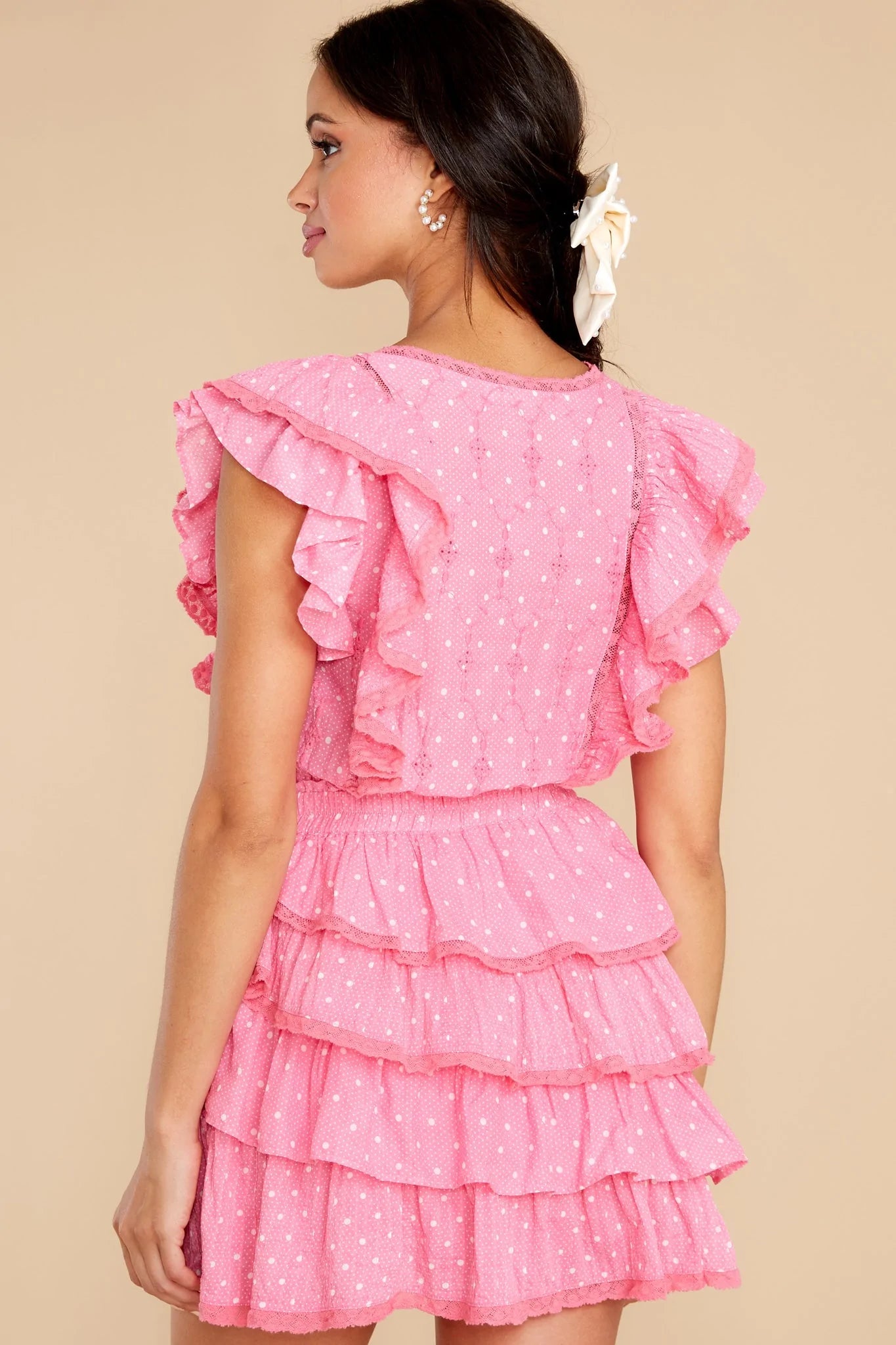 Corelli Hot Pink Cherry Mini Dress - qrack theme