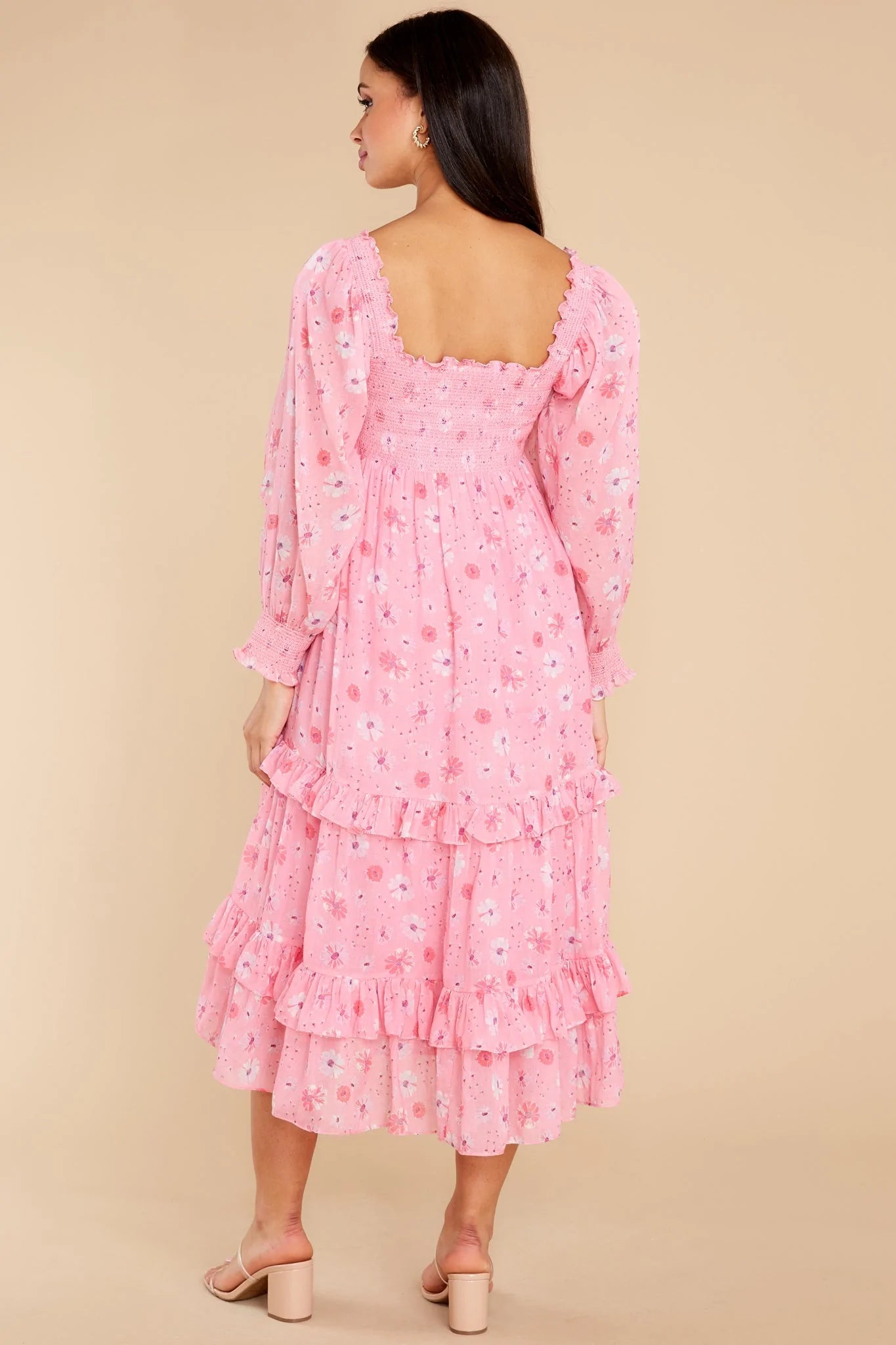 Miri Coral Blaze Midi Dress - qrack theme