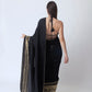 Mia Black Saree with Hand Embroidered Blouse...