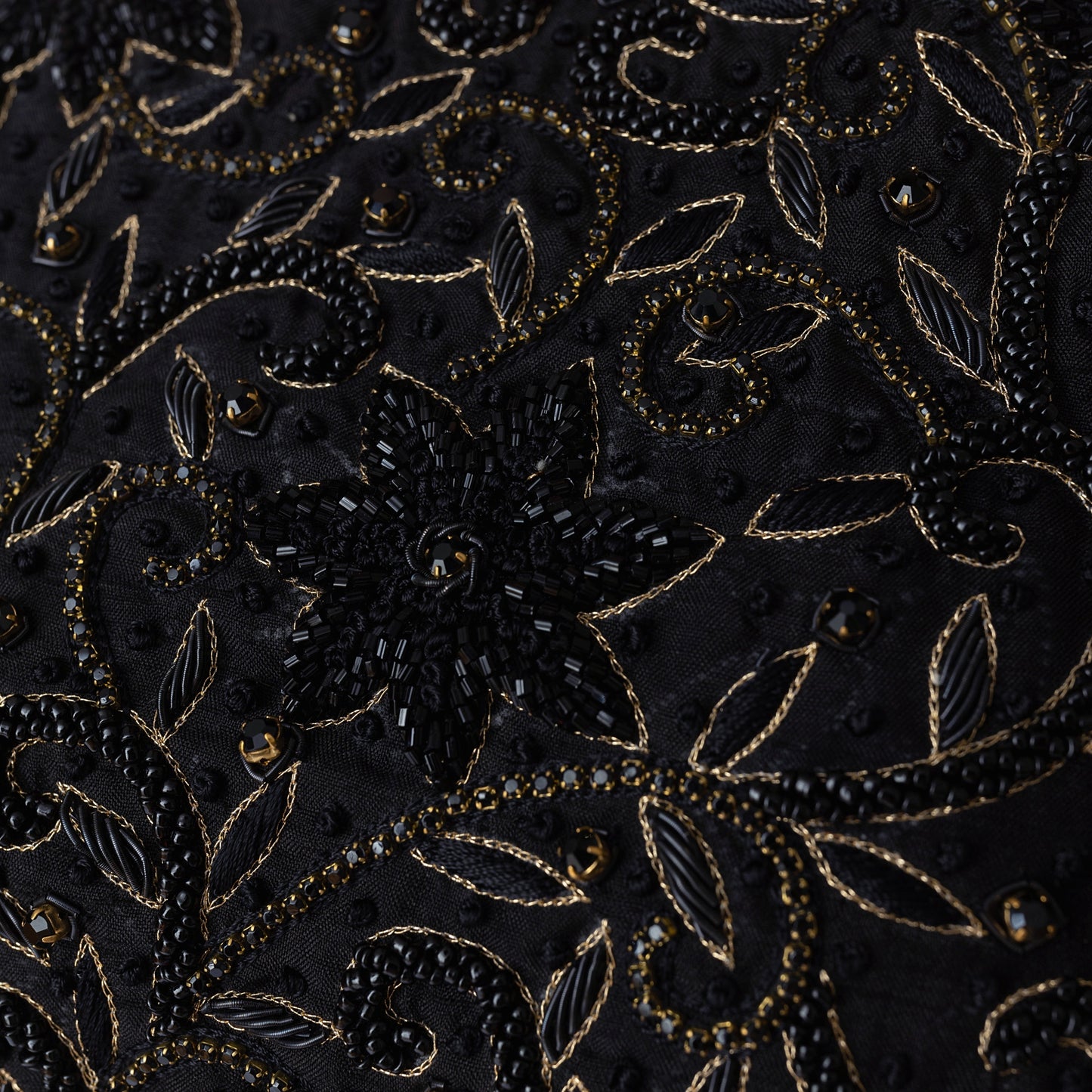 Mia Black Saree with Hand Embroidered Blouse...