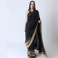 Mia Black Saree with Hand Embroidered Blouse...