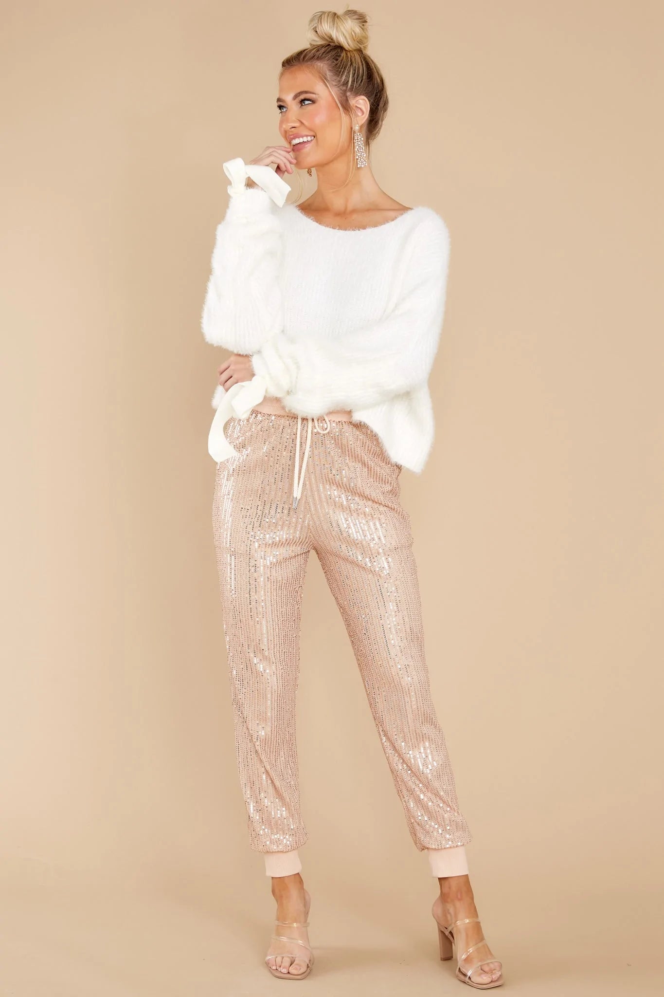 Don't Miss Out Ivory Eyelash Sweater new - qrack theme