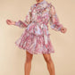 Beginning To Flourish Lavender Floral Print Dress - qrack theme