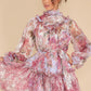 Beginning To Flourish Lavender Floral Print Dress - qrack theme
