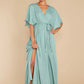 Cross My Heart Dusted Jade Maxi Dress - qrack theme