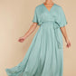 Cross My Heart Dusted Jade Maxi Dress - qrack theme