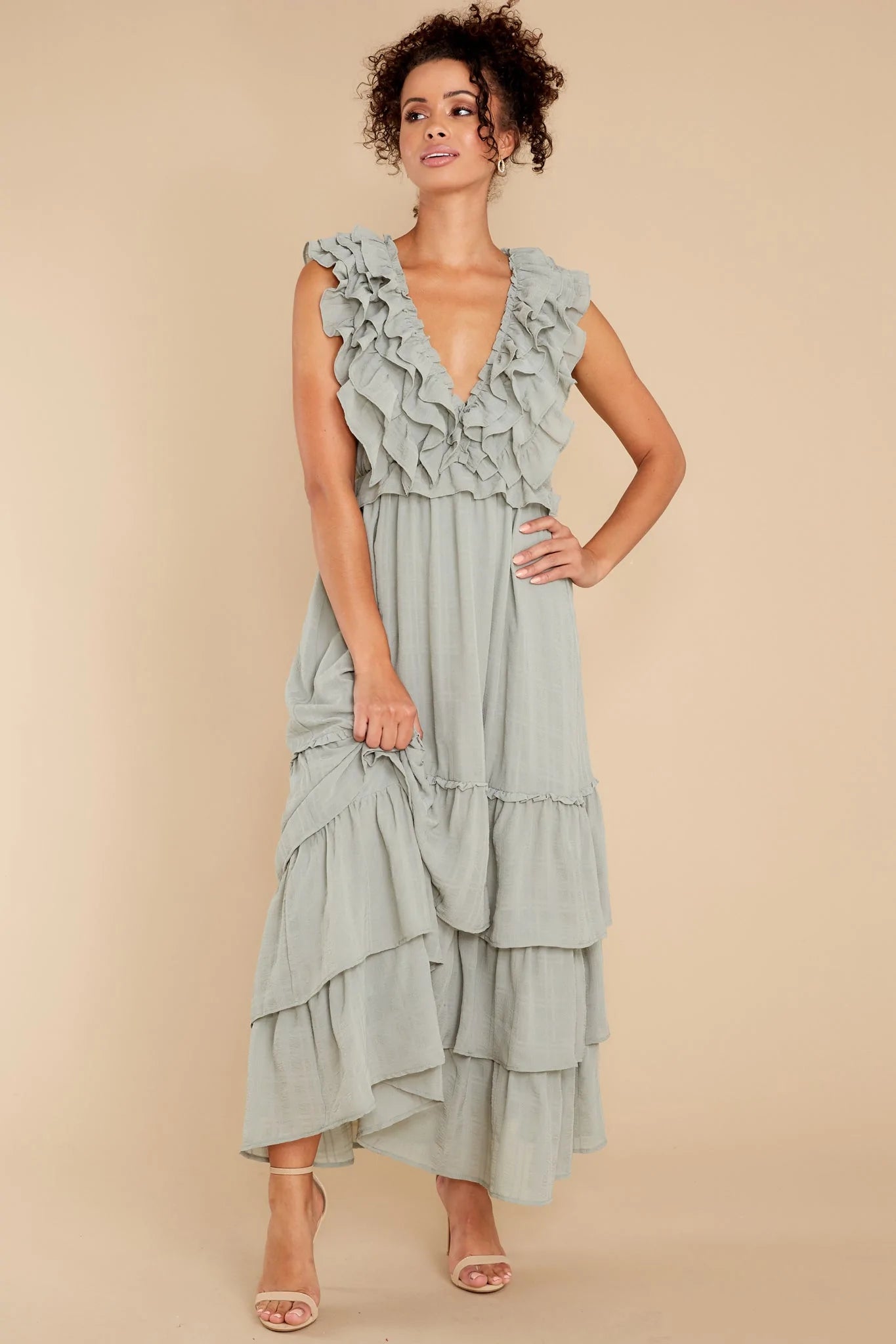 Timeless Essence Sage Maxi Dress - qrack theme