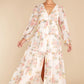 Enchanting Looks Blush Floral Print Maxi Dress - qrack theme