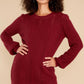 Pull Me Closer Wine Sweater Dress - qrack theme