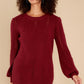 Pull Me Closer Wine Sweater Dress - qrack theme