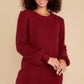 Pull Me Closer Wine Sweater Dress - qrack theme