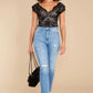 Gorgeously Graceful Black Lace Bodysuit - qrack theme