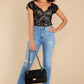 Gorgeously Graceful Black Lace Bodysuit - qrack theme