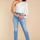 Get Glam Ivory Sequin Top - qrack theme