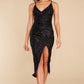 Ready To Shine Black Sequin Midi Dress - qrack theme