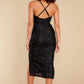 Ready To Shine Black Sequin Midi Dress - qrack theme
