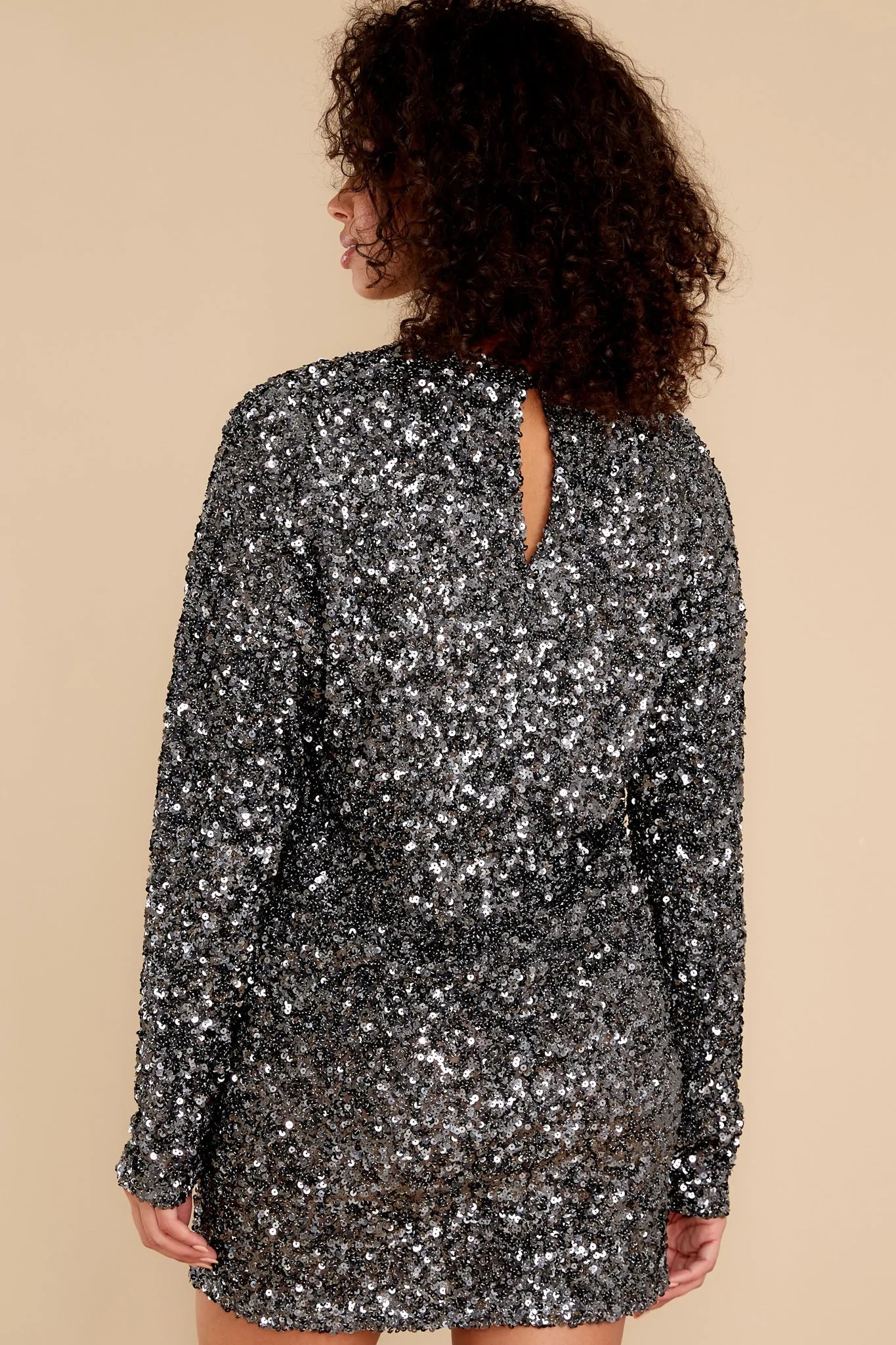 Glamour Girl Silver Sequin Dress g - qrack theme