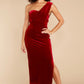 Flawless Beauty Red Velvet Maxi Dress - qrack theme