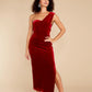 Flawless Beauty Red Velvet Maxi Dress - qrack theme