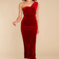 Flawless Beauty Red Velvet Maxi Dress - qrack theme