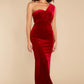 Flawless Beauty Red Velvet Maxi Dress - qrack theme