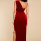 Flawless Beauty Red Velvet Maxi Dress - qrack theme