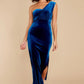 Flawless Beauty Royal Blue Velvet Maxi Dress - qrack theme