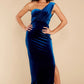 Flawless Beauty Royal Blue Velvet Maxi Dress - qrack theme