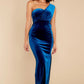 Flawless Beauty Royal Blue Velvet Maxi Dress - qrack theme