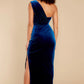Flawless Beauty Royal Blue Velvet Maxi Dress - qrack theme