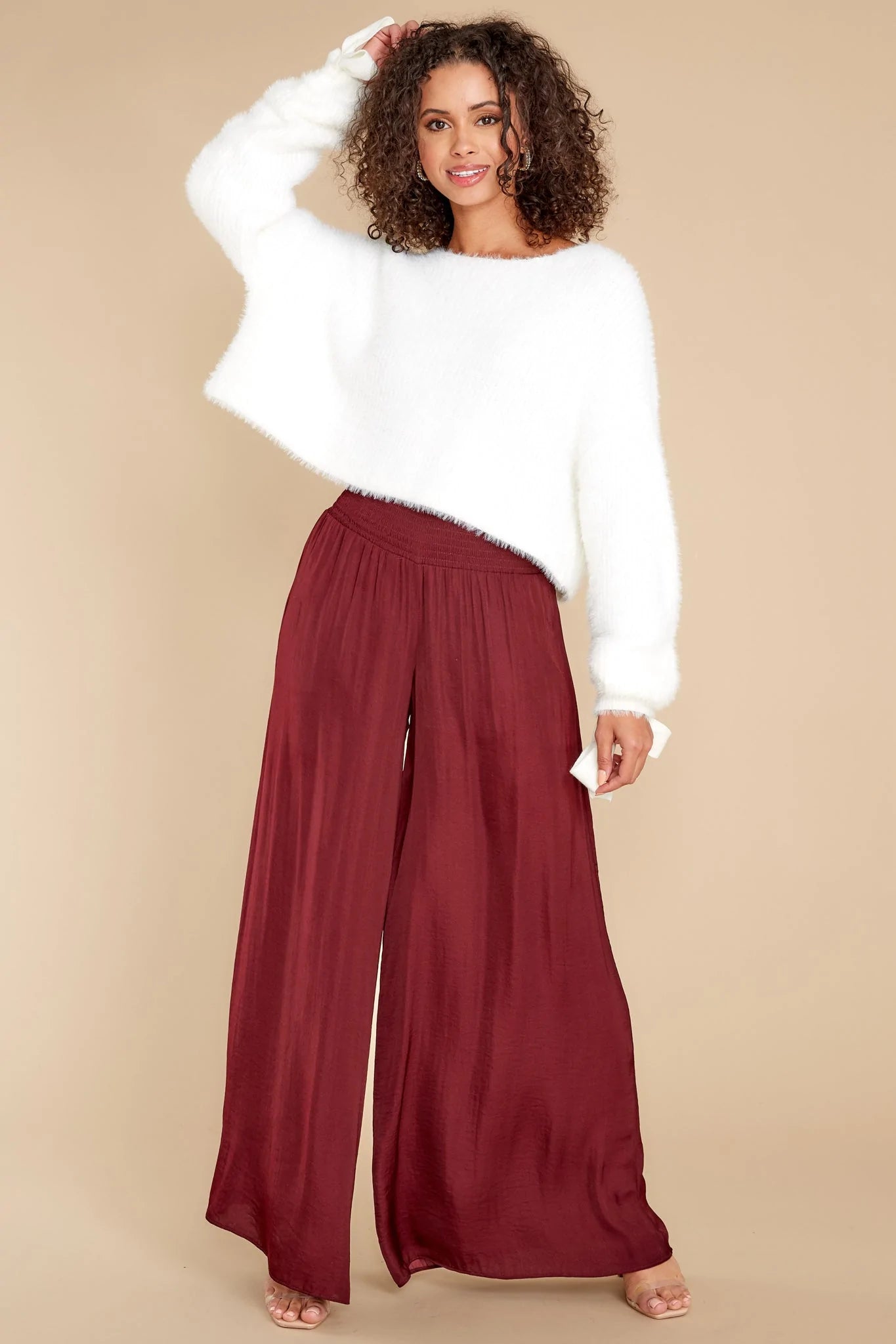 Don't Miss Out Ivory Eyelash Sweater new - qrack theme