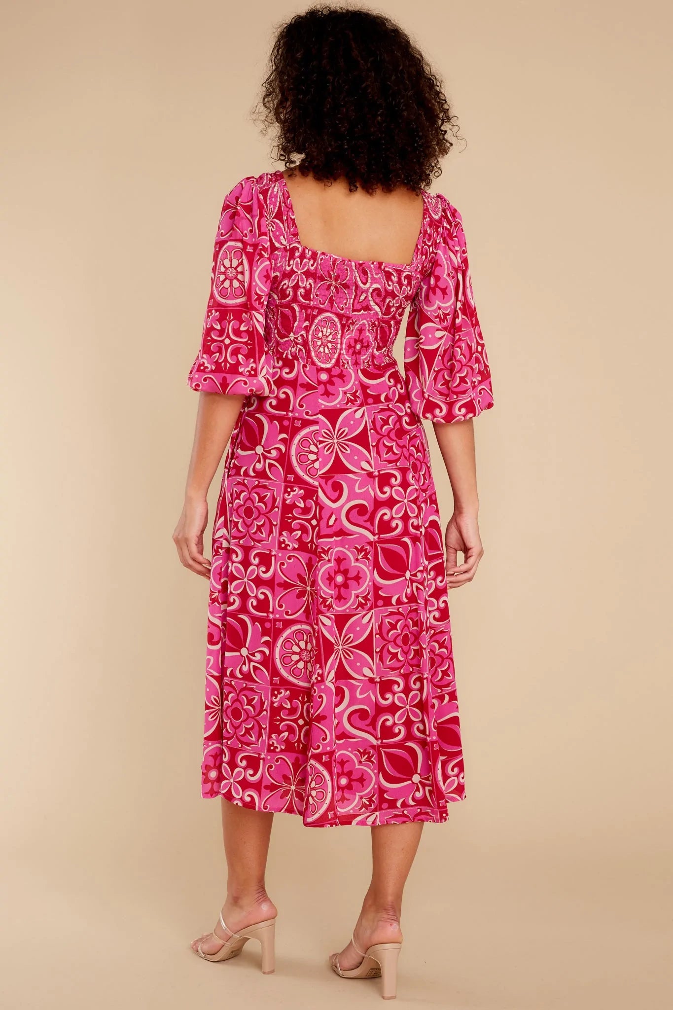 Bridget Tile Midi Dress - qrack theme