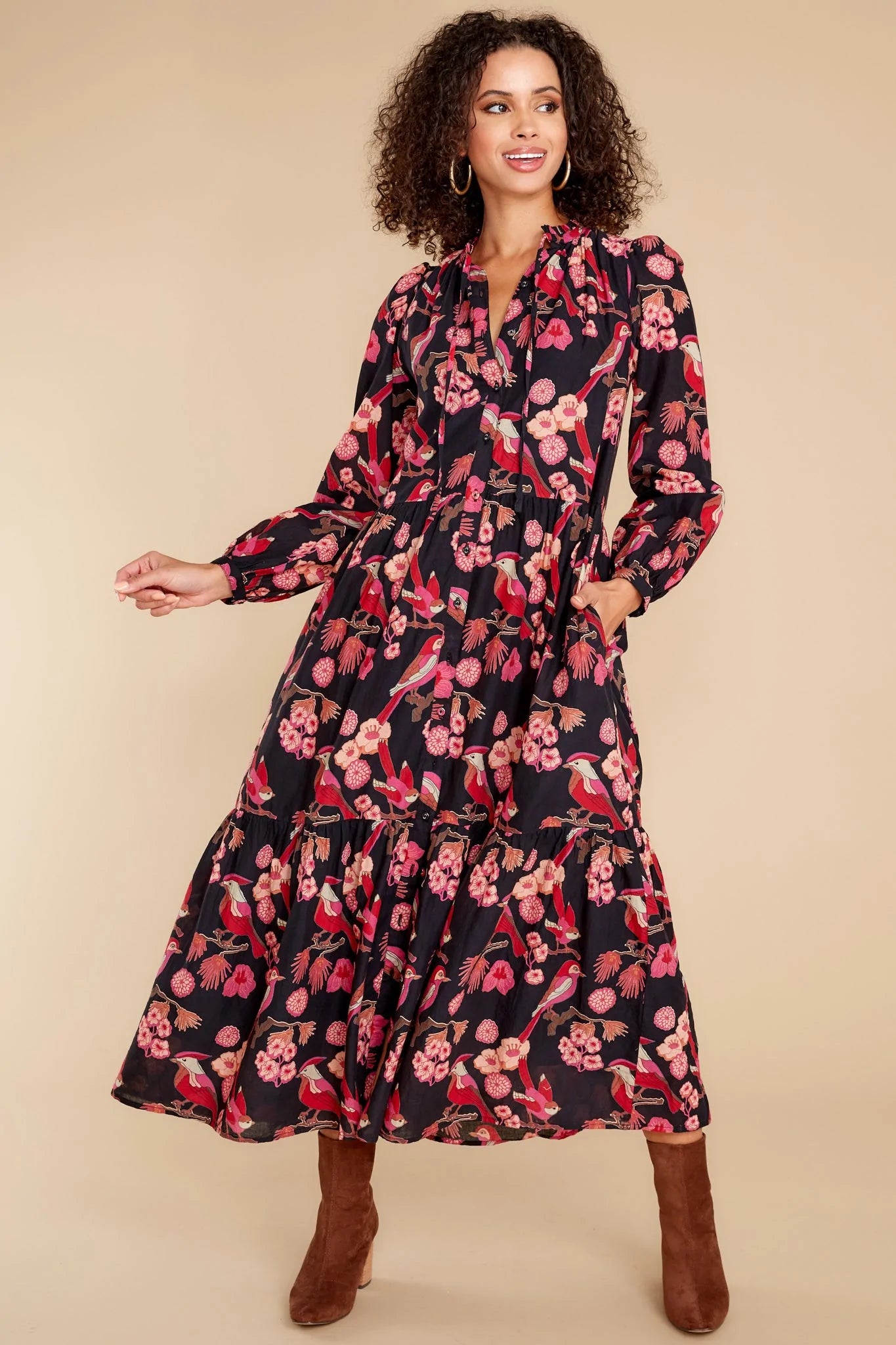 Rosie Vintage Bird Dress - qrack theme