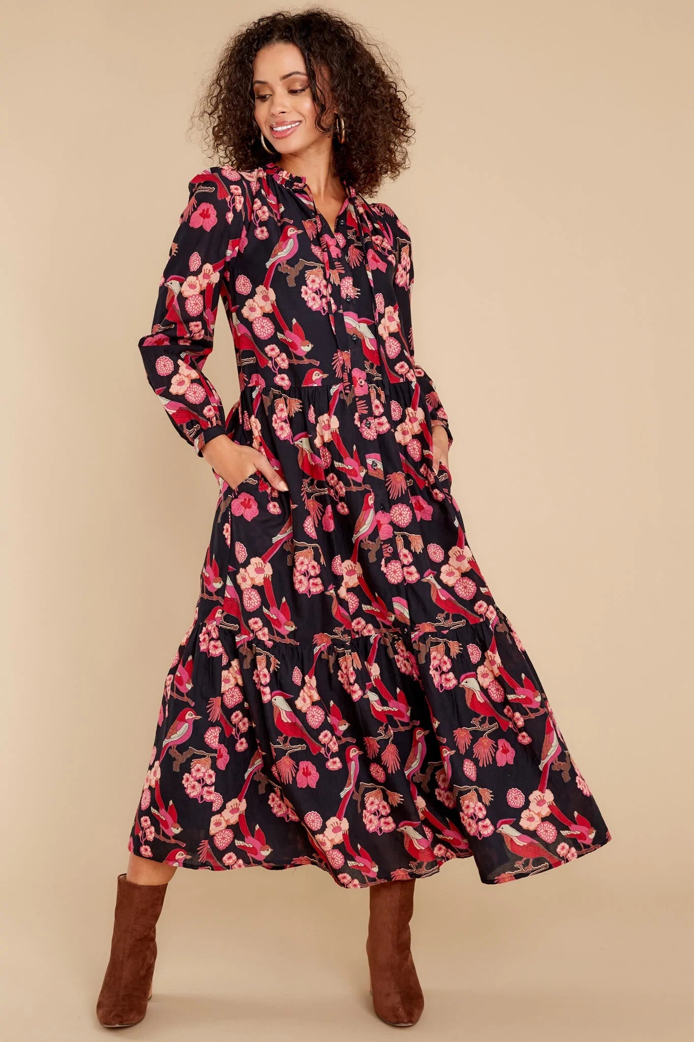 Rosie Vintage Bird Dress - qrack theme