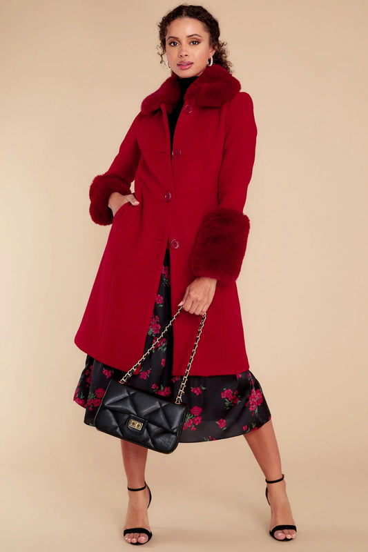 Mandi Cherry Jam Coat - qrack theme