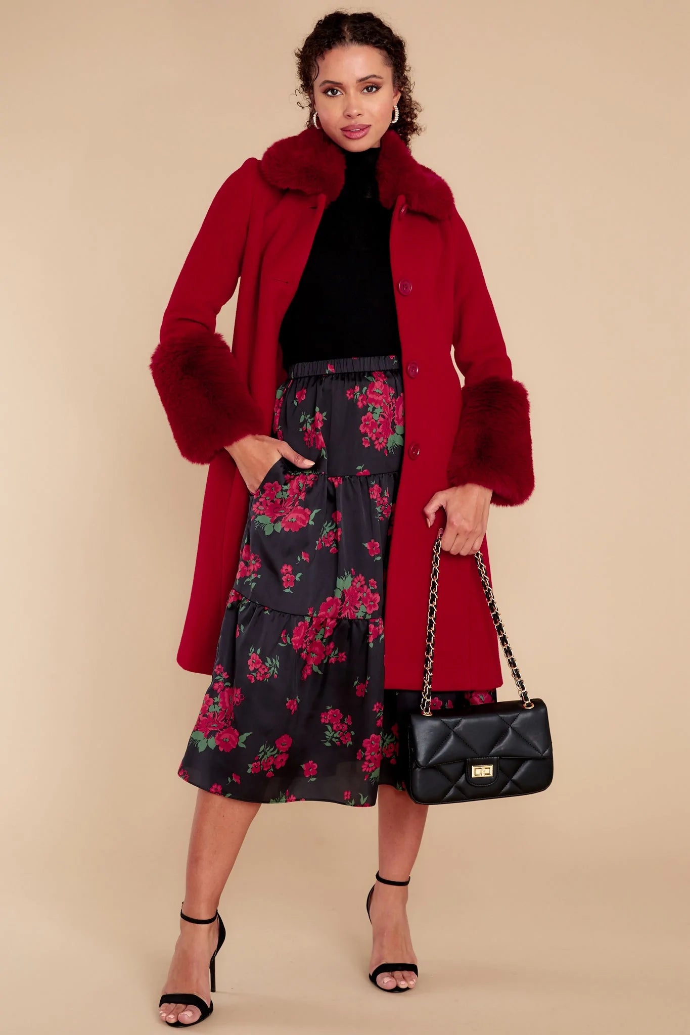 Mandi Cherry Jam Coat - qrack theme