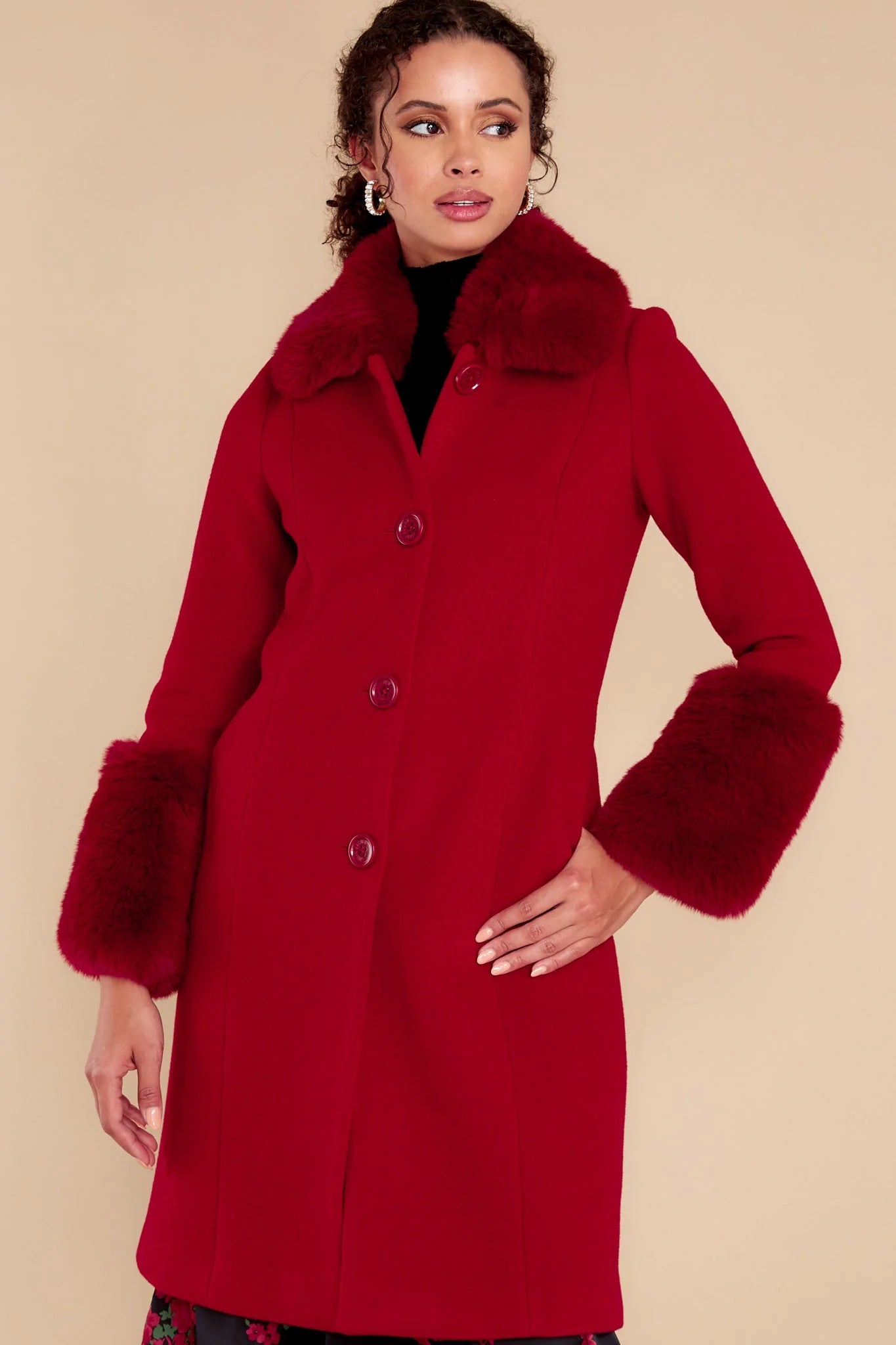 Mandi Cherry Jam Coat - qrack theme