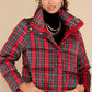 Cole Tartan Plaid Puffer Coat - qrack theme