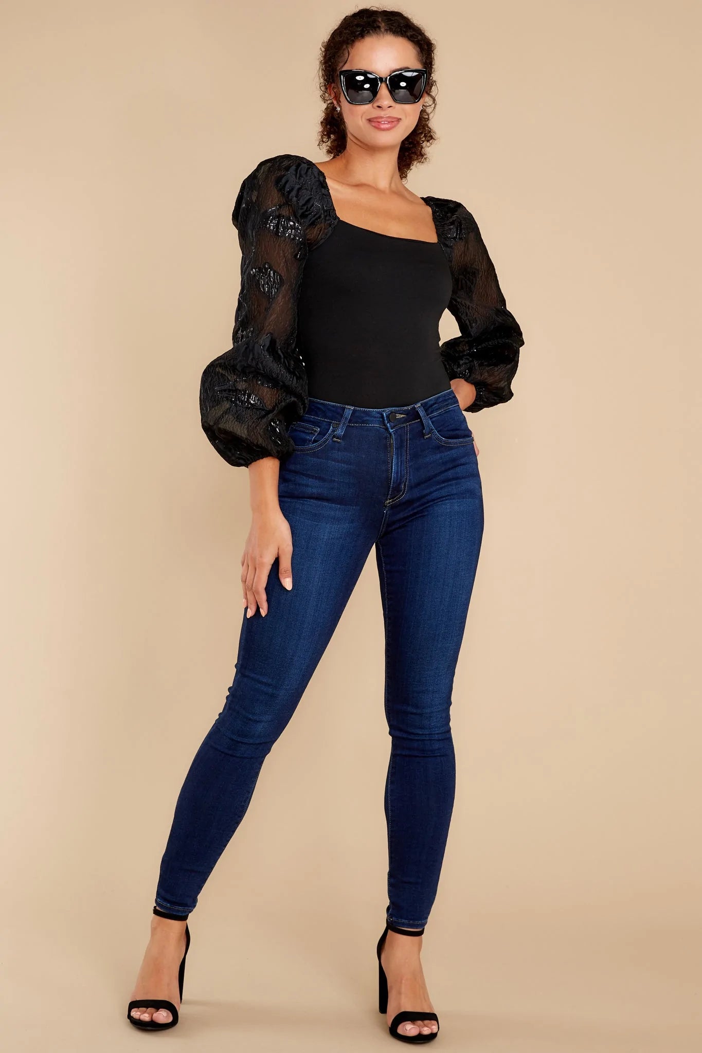 Magic Details Black Bodysuit - qrack theme