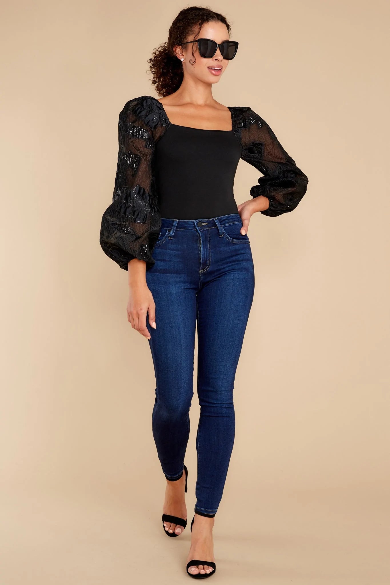Magic Details Black Bodysuit - qrack theme