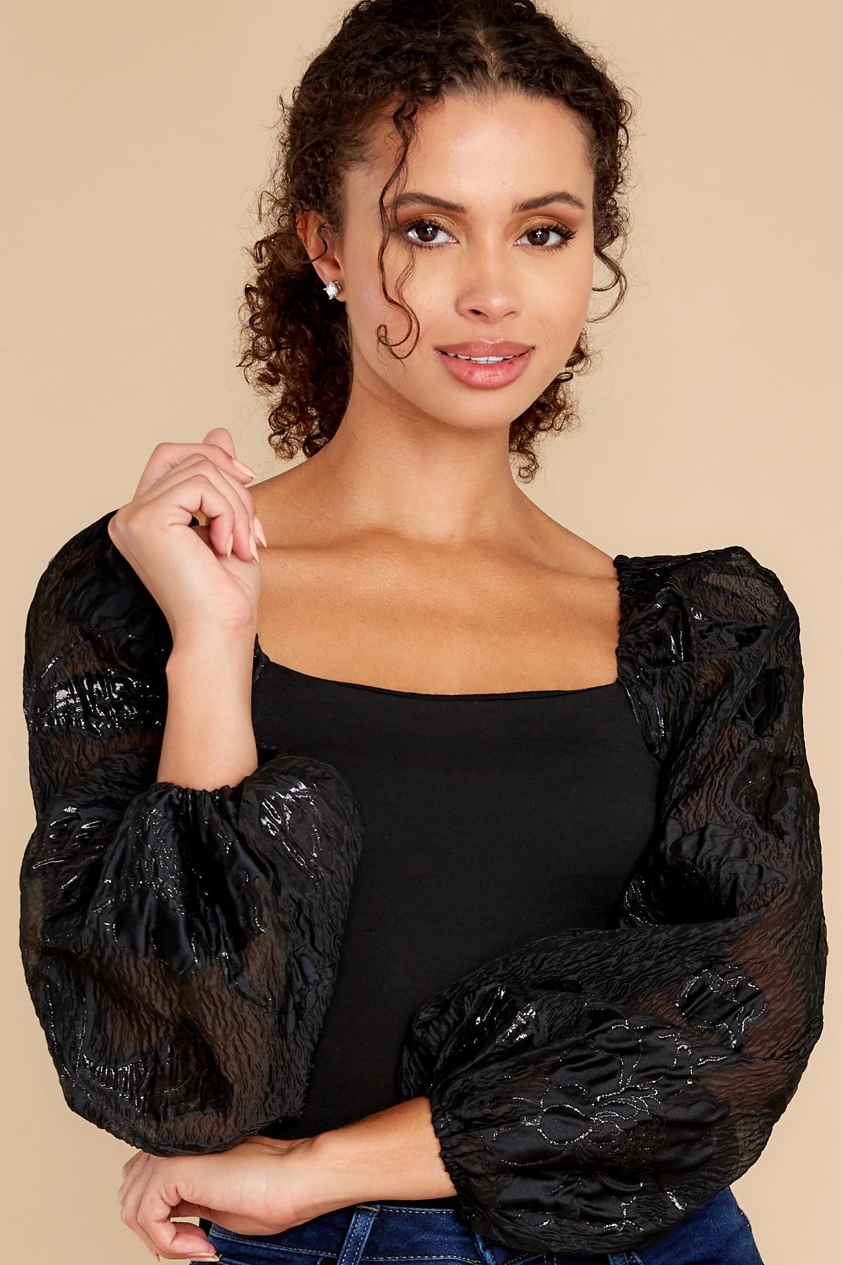 Magic Details Black Bodysuit - qrack theme