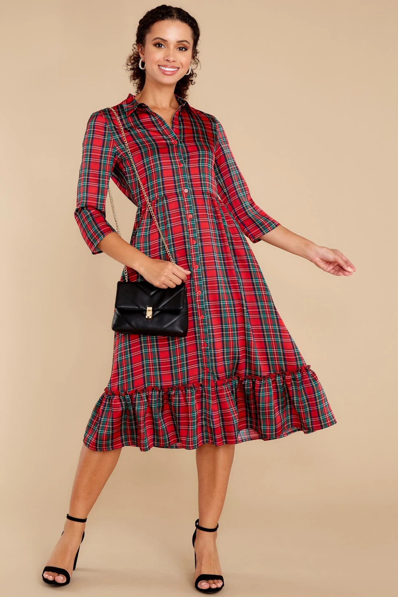 Derek Tartan Plaid Dress - qrack theme