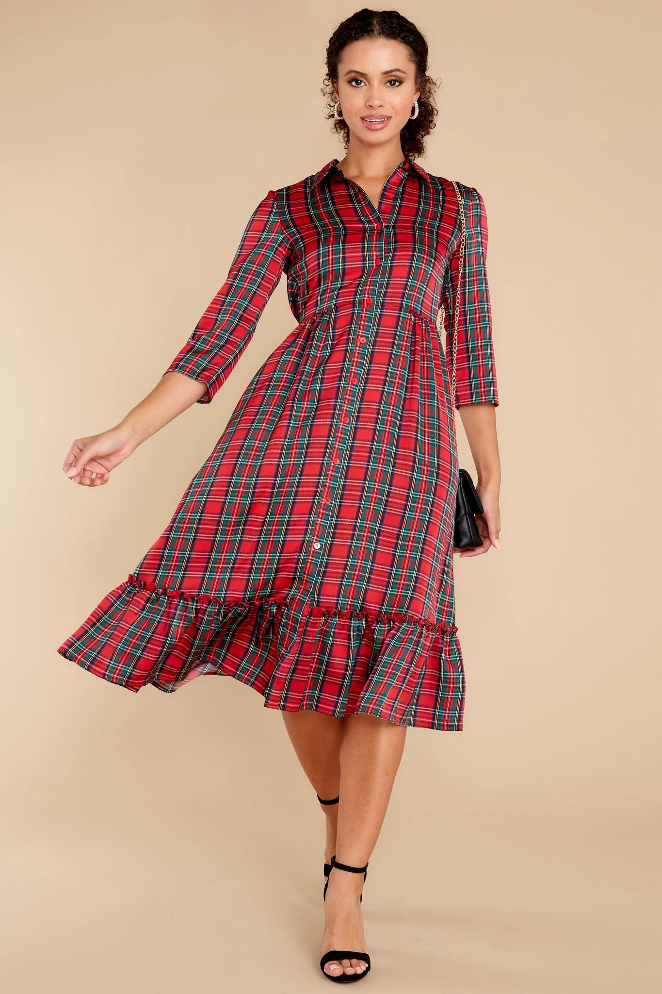 Derek Tartan Plaid Dress - qrack theme