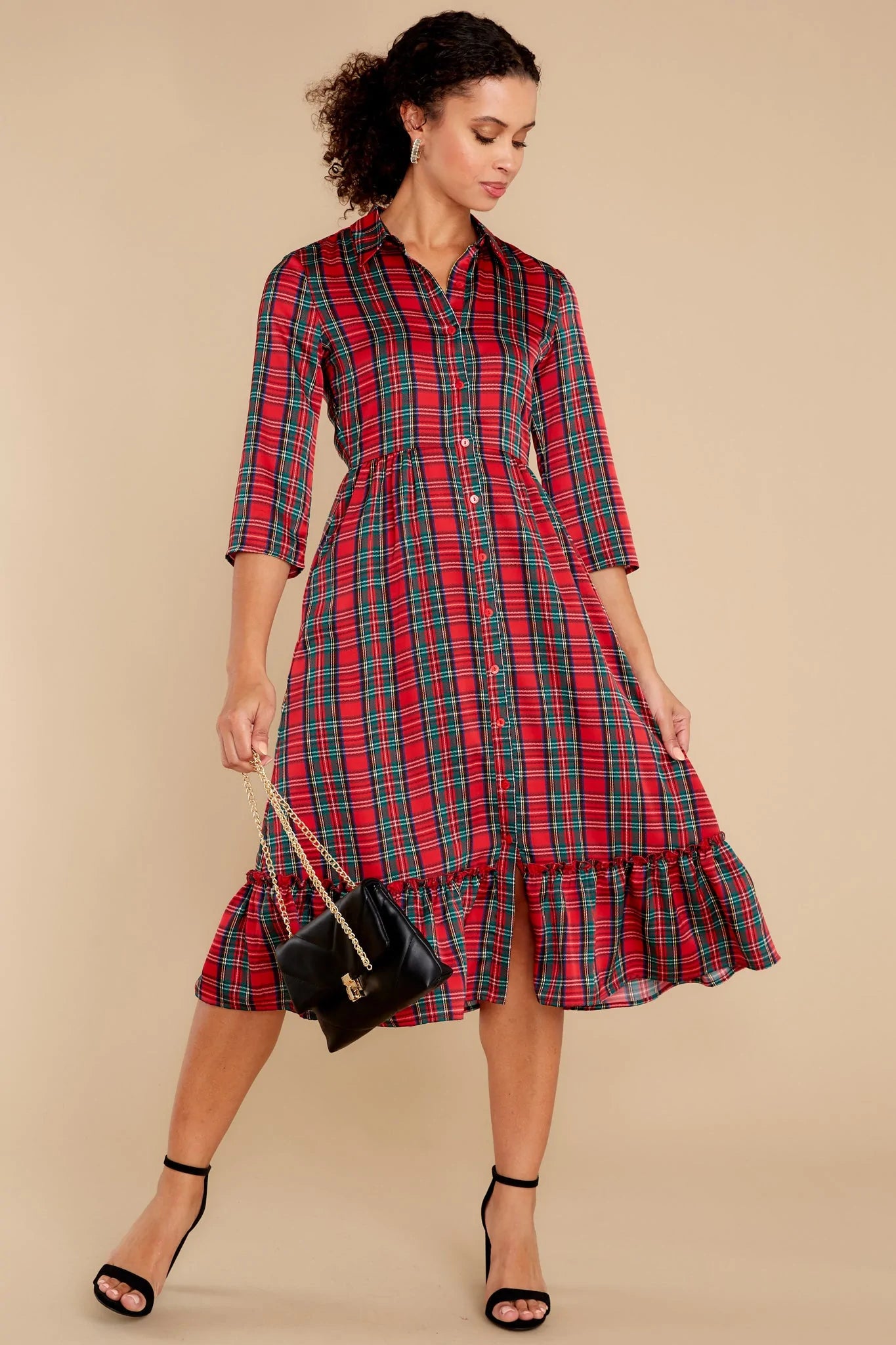Derek Tartan Plaid Dress - qrack theme