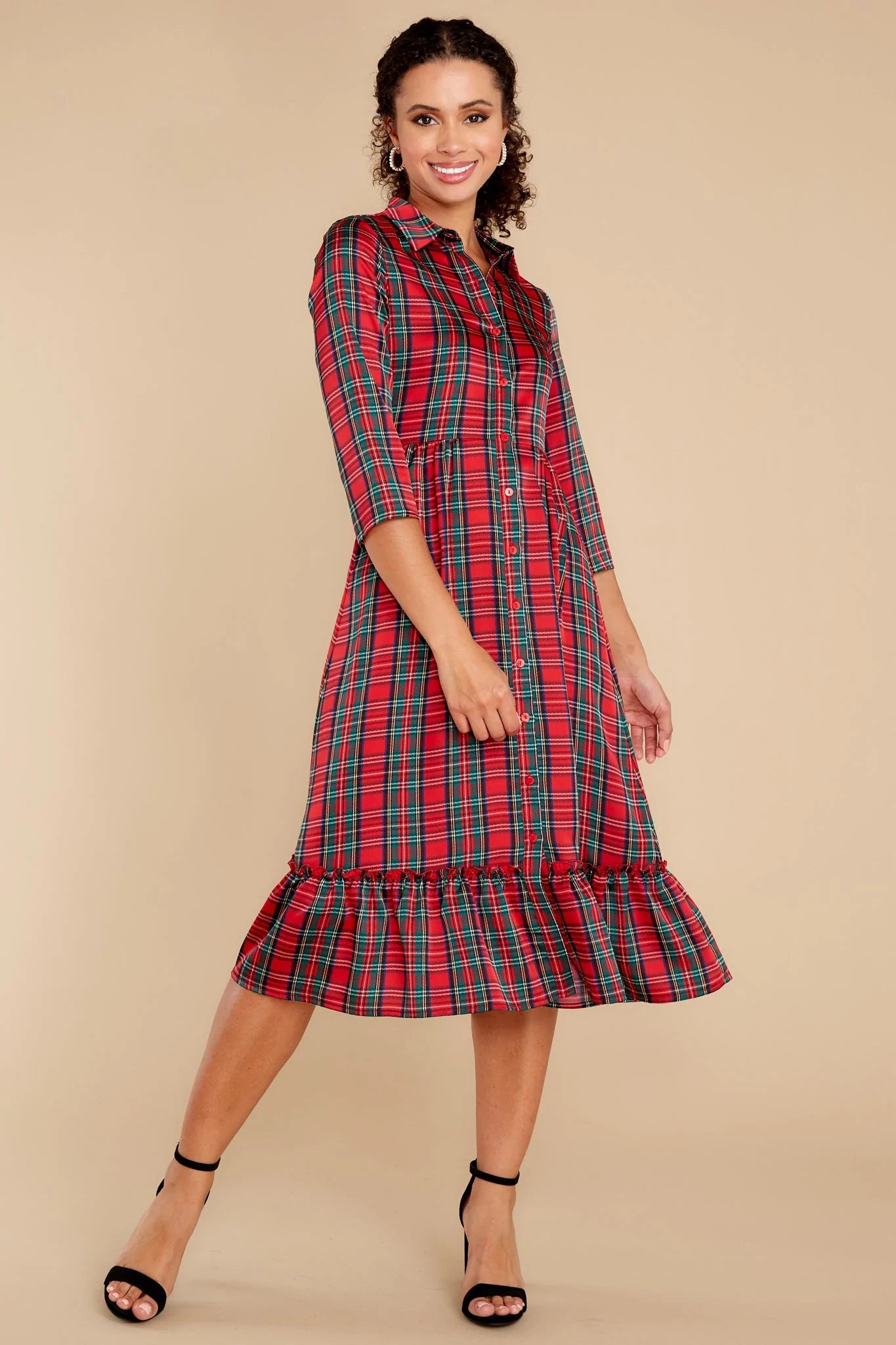 Derek Tartan Plaid Dress - qrack theme