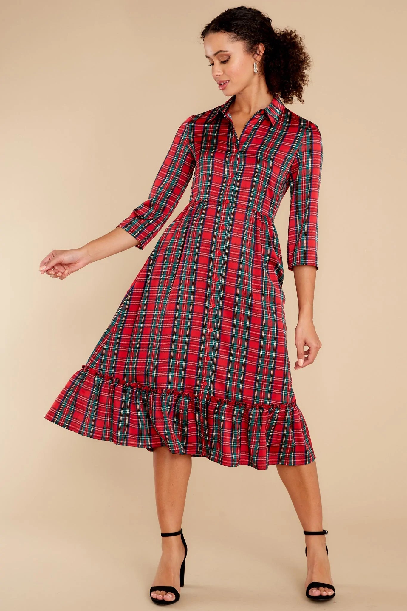 Derek Tartan Plaid Dress - qrack theme