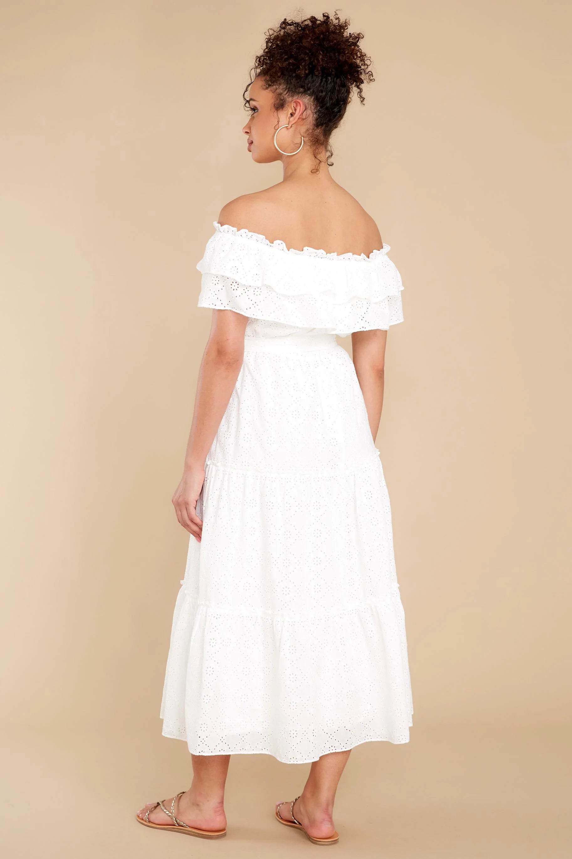 Relaxing Getaway White Maxi Dress - qrack theme