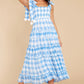 Berenice Blue Gingham Long Dress - qrack theme