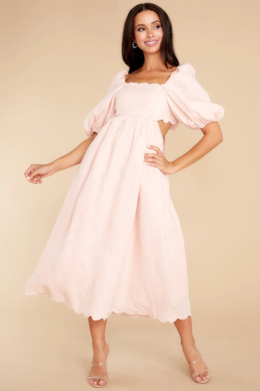 Endless Romance Blush Midi Dress - qrack theme