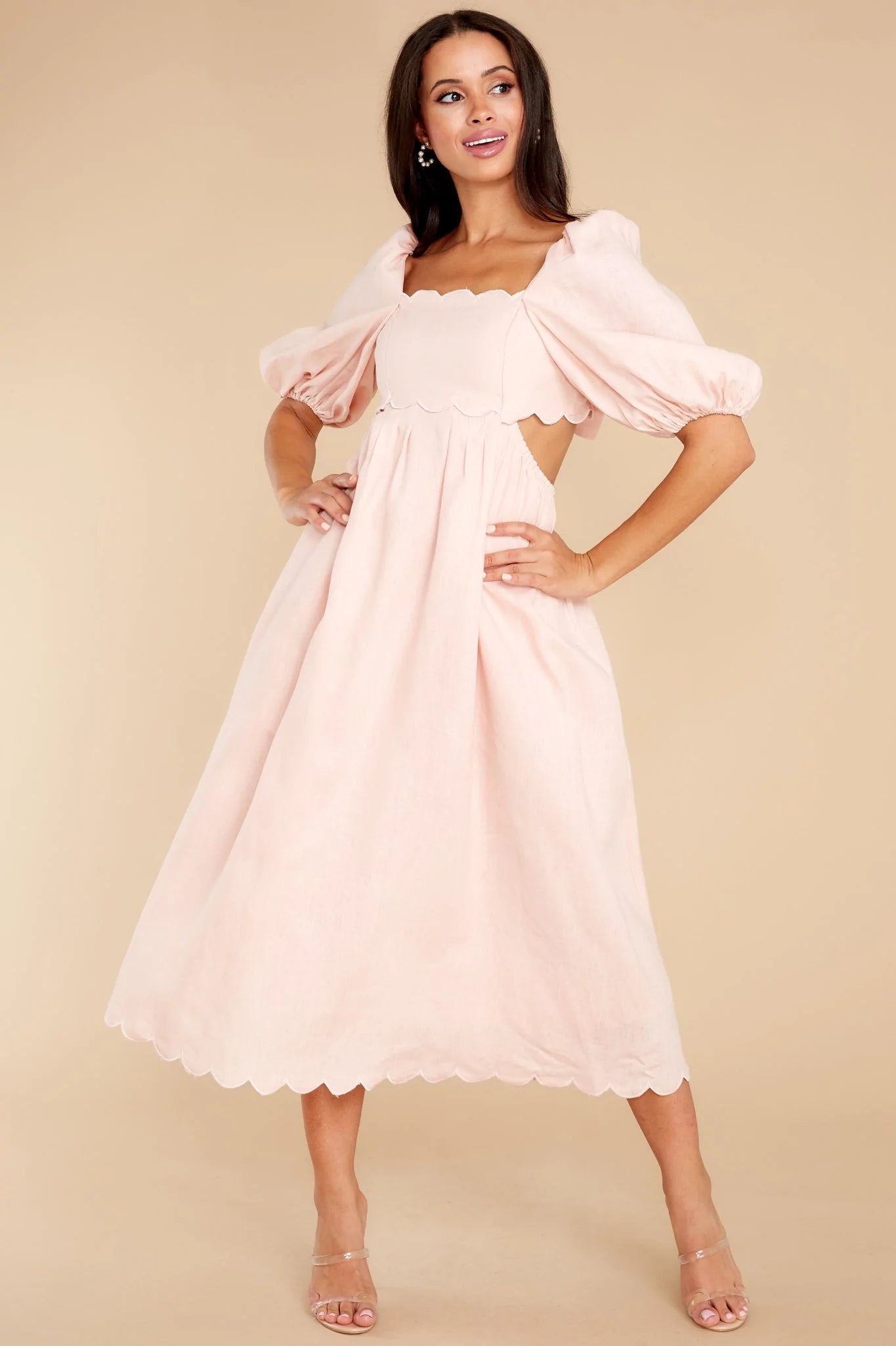 Endless Romance Blush Midi Dress - qrack theme